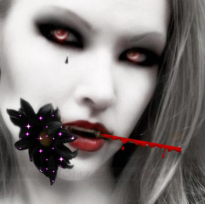Gif animé gothique larmes